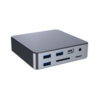 Base de Conexión USB-C Tipo-C 12 en 1, LAN Gigabit de 1000 Mbps, Compatible con Win10/11 Pro y Linux, para Oficina, Hogar y Computadoras de Escritorio Portátiles