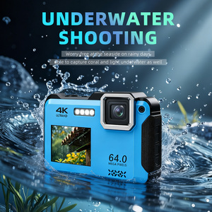 Cámara Sumergible Adventure FS02 4K 64MP, Pantalla Dual, <span class=keywords><strong>Video</strong></span> en Cámara Lenta, WiFi para Vlogging en Exteriores y Subacuático - Product Image 5