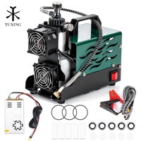 Compresseur d'air PCP TUXING mini portable à double refroidissement par air, valves antidéflagrantes 30Mpa 4500PSI pour la chasse, le paintball et les bouteilles d'air