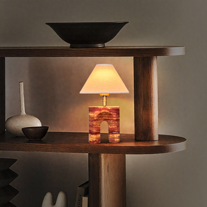 Lampe de table LED portable moderne avec abat-jour en tissu, sans fil, à intensité variable par toucher, luminaire de bureau en céramique pour chambre à coucher, chevet, restaurant - Product Image 2