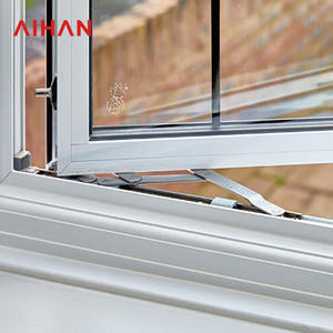 กระจกดีไซน์ทันสมัยแจ๊สแทร็คคู่อลูมิเนียมสวิงหน้าต่างประตูบ้านที่ไม่ใช้ความร้อนทำลายหน้าจอแม่เหล็กแนวนอน - Product Image 5