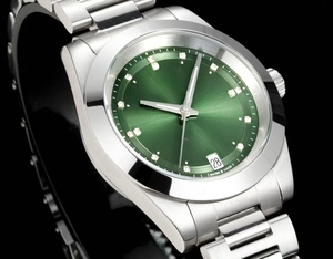 Reloj deportivo mecánico multifuncional de acero inoxidable resistente al agua para mujer, a la moda, color verde - Product Image 4