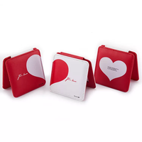 Mini miroir de maquillage en cuir pour filles, Portable, cadeau personnalisé, cosmétique, Offre Spéciale