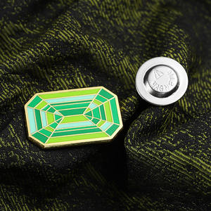 사용자 정의 로고 핀 마그네틱 다이 캐스팅 작은 부드러운 에나멜 핀 골드 실버 도금 2d 아연 합금 금속 핀 배지 자석 - Product Image 4