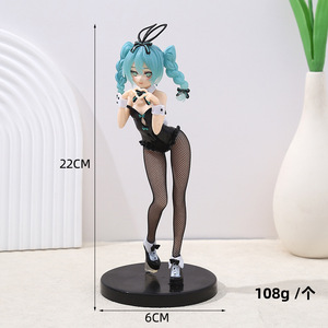 Figurines en PVC d'anime <span class=keywords><strong>Miku</strong></span> <span class=keywords><strong>Sexy</strong></span> Bunny Girls de 22 cm, 2 styles, figurines en plastique, modèle de jouet, poupée - Product Image 5
