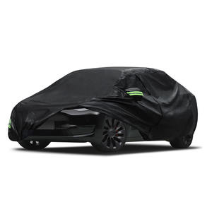 Housse <span class=keywords><strong>de</strong></span> <span class=keywords><strong>protection</strong></span> personnalisée en gros contre la <span class=keywords><strong>pluie</strong></span> et la neige à 6 couches pour voiture avec port <span class=keywords><strong>de</strong></span> charge, maille ventilée et fermeture éclair pour Model Y 2020-2024 - Product Image 1