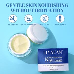 Özel etiket yüz besler ince çizgileri azaltmak C vitamini/B/E hyaluronat Ginseng cilt yenileme gece kremi - Product Image 6