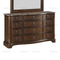 Cadre de lit américain de luxe pour lit queen, structure en bois massif, ensemble de chambre à coucher, meubles de chambre à coucher sculptés à la main pour lit king