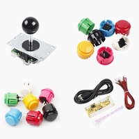 Kit de bricolage de commutateur de Joystick d'arcade zéro retard encodeur USB d'arcade pour PC Arcade Sanwa Joystick + boutons poussoirs Sanwa pour Arcade Mame