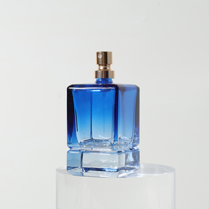 Flacone Spray per Profumo Personalizzato con Fondo Spesso e Gradiente Marrone-Blu, 30ml 50ml 100ml, Bottiglie di Vetro Vuote di Lusso per Fragranze - Product Image 3