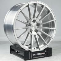 Jantes forgées Bku 5x120.65 pour Chevrolet Corvette C7 C6 C8 C5 ZR1 Z06 19 20 21 22 pouces, jantes en alliage argentées brossées personnalisées