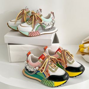 Pearl Chaussures Femmes Tendances New Trendy Mujer Sneakers Casual Shoes - Product Image 3