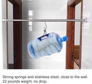 Coin brossé le plus vendu du fabricant avec la meilleure <span class=keywords><strong>baignoire</strong></span> de salle de bain pliable <span class=keywords><strong>Barre</strong></span> de douche double à <span class=keywords><strong>barre</strong></span> incurvée - Product Image 4