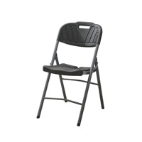 Chaises et tables pliantes d'extérieur en HDPE, best-sellers, économiques, pour hôtels et centres commerciaux, avec structure métallique, légères, durables et écologiques