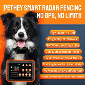 Sistema de Valla Inalámbrica para Perros Pethey 3 en 1, 2 Collares de Entrenamiento con Modos de Valla y Zona Prohibida para Perros - Product Image 2