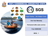 NOVA Dynast 3P Tube de ski nautique gonflable, bateau gonflable remorquable multi-personnes pour sports nautiques, location et loisirs de ski nautique