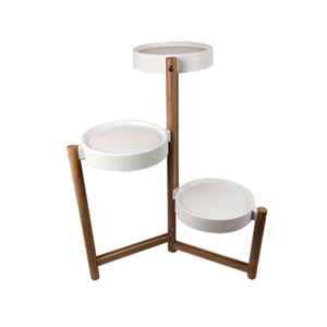 Estante de flores de pie multicapa de madera de bambú para <span class=keywords><strong>apartamento</strong></span> pequeño para Pothos suculento balcón almacenamiento jardinería maceta - Product Image 6