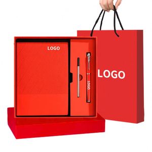 Caja de Regalo Promocional para Oficina, con Logotipo Personalizado, Set de Cuaderno y Bolígrafo para Empleados Corporativos, Regalo de Navidad - Product Image 1