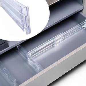 Kitchen Clear Adjustable Plastic Underwear Dividers Separators <strong>Organizer</strong> <strong>for</strong> Drawer - Product Image 4