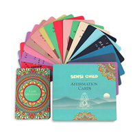 Cartes de jeu Oracle personnalisées imprimées, jeux de tarot, cartes de vœux en carton, ensembles de cartes d'affirmation personnalisées