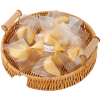 Vente de gros Cracker Sweet Cute Delicious Lucky Cookies Emballage individuel Biscuits de fortune avec texte Biscuits de Noël
