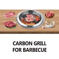 Grill coréen d'intérieur au charbon de bois professionnel commercial intégré au four à barbecue