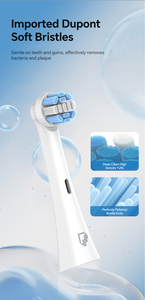 Cepillo de Dientes Eléctrico Sónico Recargable Inteligente, Cepillo de Dientes con Vibración a Prueba de Agua IPX7, Cepillo de Dientes Multifuncional para Limpieza Bucal Diaria - Product Image 6