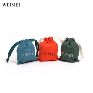 Bolsa de terciopelo suave de lujo WEIMEI para joyería bolsas de terciopelo con cordón personalizadas bolsa de embalaje de cosméticos de regalo de polvo - Product Image 3