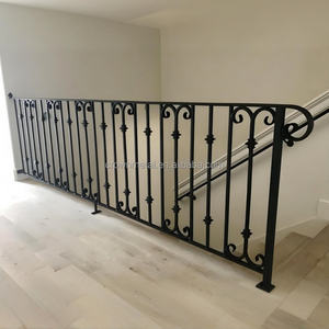 <span class=keywords><strong>Escalier</strong></span> <span class=keywords><strong>en</strong></span> fer forgé de luxe, garde-corps <span class=keywords><strong>en</strong></span> fer forgé, main courante <span class=keywords><strong>en</strong></span> <span class=keywords><strong>bois</strong></span>, design <span class=keywords><strong>en</strong></span> spirale, mesure gratuite, vente chaude - Product Image 2