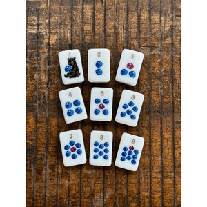 Juego de Fichas de Mahjong Americanas de Imitación de Madera, Grabadas y Pintadas a Mano, con Diseño de Zorro, Oso, Hongo, Flora y <span class=keywords><strong>Fauna</strong></span>, Listo para Enviar - Product Image 5