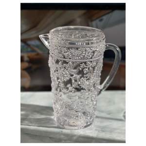 DB Paisley Jarra de agua de plástico irrompible de 2,5 cuartos con tapa Jarra de jugo sin BPA Caño Vasos - Product Image 3
