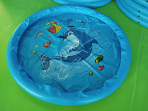 Splash Mat 68 "Splash Baby Mat Spray Water Toys Diversión Niños pequeños Niños Niñas Niños Fiesta al aire libre Aspersor Splash Pad - Product Image 3