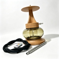 Nouveau design moderne de luxe, ensemble de chicha en verre laqué, mini chicha, produit phare pour bars, salons, fêtes et soirées.