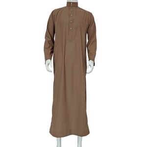 Abito Arabo di Alta Qualità in Stile Saudita con Maniche Semplici e Colletto Alto per Ragazzi, Ideale per la Primavera - Product Image 4