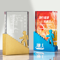 Trophées en cristal K9 personnalisés, nouveaux et populaires, vente en gros, trophées en verre cristal