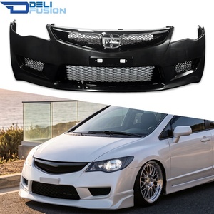 ชุดแต่งกันชนหน้าสไตล์ Type R สำหรับ Honda Civic รุ่นที่ 8 FA1 FA2 FD2 ปี 2006-2011 ทำจากโพลีโพรพิลีน (PP) พร้อมกระจังหน้า - Product Image 1