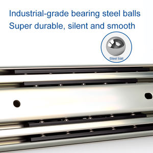 Möbelbeschläge Vollauszug Kugellager Schwerlast Geräuscharm 76mm Schubladenschiene für Küche & Außenbereich - Product Image 4