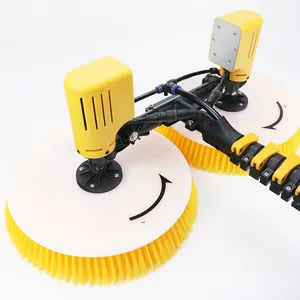 Zhenda Double Head Dual Power Supply Version Solar Cleaning Panel Brushes Solar Panel Cleaner With Brushless Motor