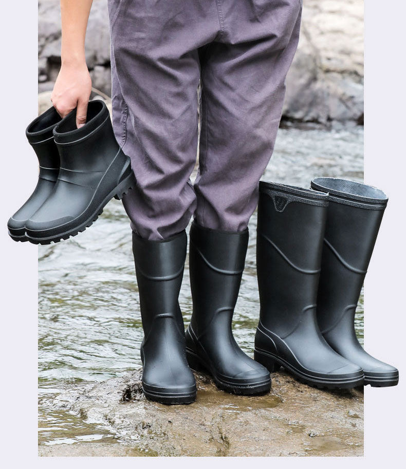 Stivali Da Pioggia In Gomma Uomo Donna - Antiscivolo, Impermeabili Per Giardinaggio E Lavori - Comodi E Pratici - Foto 4