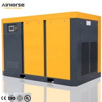 Compresseur d'air industriel à vis à haut rendement, faible bruit et faible vibration, 185 kW, 250 ch, 7-16 bar, refroidi par air avec moteur
