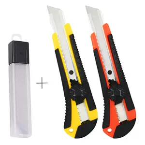 18mm auto loading utility cutter messer beliebte Set utility messer snap off schnell ändern 3pcs klingen