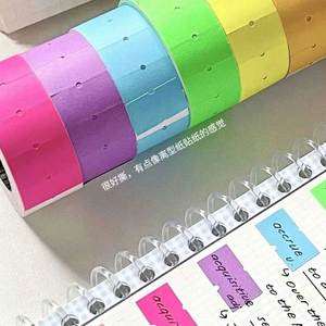 Cintas Adhesivas Fluorescentes de Colores Sólidos, Largas, Autoadhesivas de una Sola Cara (6m 500 Hojas/Cada Rollo) - Uso en Oficina/Escuela - Product Image 3