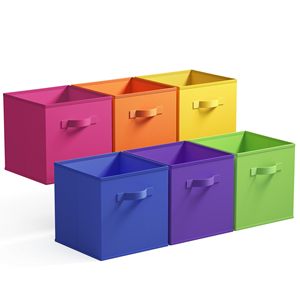 Boîtes de <span class=keywords><strong>rangement</strong></span> pliables avec poignées, tissu durable de haute qualité, cubes pliables 20-35L, organisateur en tissu compatible avec <span class=keywords><strong>Kallax</strong></span> - Product Image 4