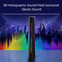 Barra de Sonido para TV, Altavoz Inalámbrico V5.1, Resistente al Agua IPX4, Iluminación LED RGB, Subwoofer de Bajos, Música Potente, para Fiestas en Casa, PC