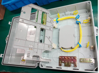 Boîtier de distribution de fibres optiques extérieur 48 fibres, boîtier de terminaison de fibre optique mural FTTH |   Étanche IP65 avec 3 options de rabat