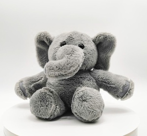 Adorabile Elefante Grigio Peluche Morbido, Giocattolo Imbottito per Bambini - Product Image 1