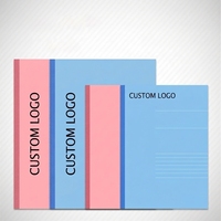 Cahier personnalisé A4/A5/B5 Cahier d'exercices scolaires Cahier de composition rose et bleu pour étudiants