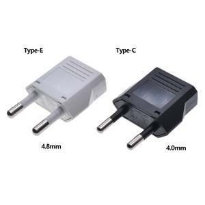 Adaptateur de prise USA vers Europe, convertisseur <span class=keywords><strong>Euro</strong></span> US Amérique Japon Canada, 2 broches, UE Allemagne France, voyage, 1 prise 125/250V - Product Image 6