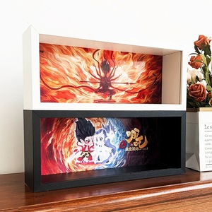 กล่องโชว์ฟิกเกอร์ Pop-Mart รุ่น Nezha เด็กปีศาจ สร้างความวุ่นวาย กล่องเก็บของแบบ DIY สำหรับนักสะสม - Product Image 4