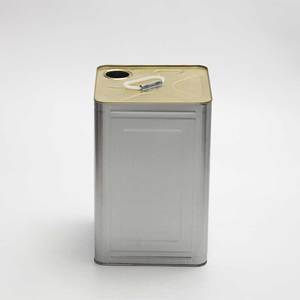 18/20L Metal Square Paint Tin Can With Plastic Lid For Paint Packaging
